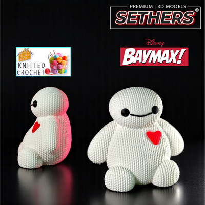 Baymax | Crochet Knitted | 3D Printing STL Model Files