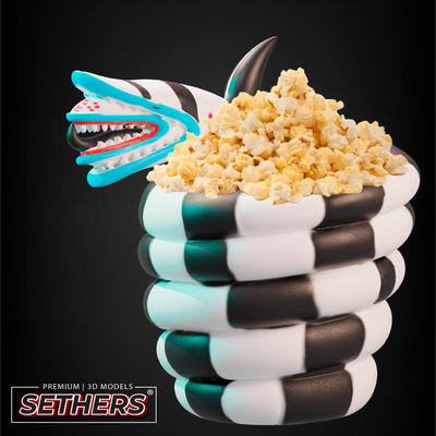 Beetlejuice Sandworm | Popcorn Bucket | 3D Printer Model Files