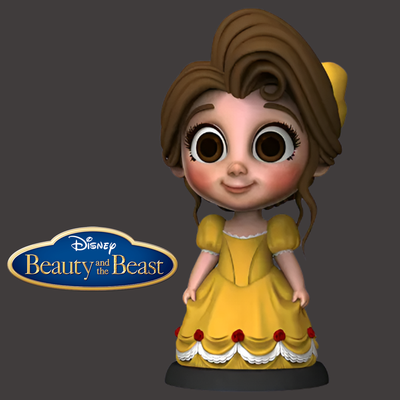 Belle | Beauty and the Beast | 3D Printer Model Files