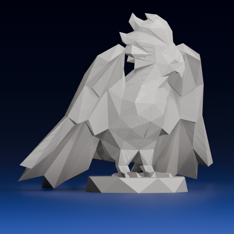 Bird Polygonal Sculpture | 3D Printer Model Files