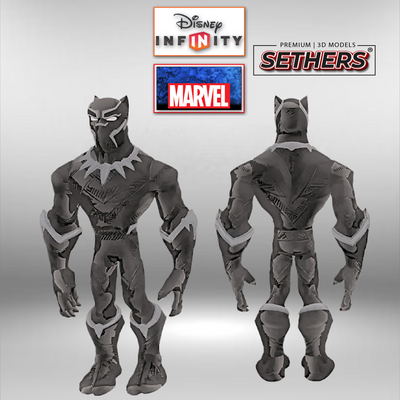Black Panther | Disney Infinity | 3D Printer Model Files