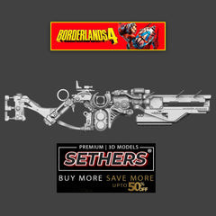 BOR SG Rifle | Borderlands 4 | Prop Cosplay | 3D Printing Models
