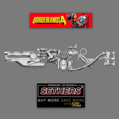 BOR SG Rifle | Borderlands 4 | Prop Cosplay | 3D Printing Models