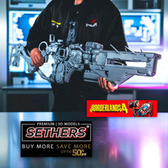 BOR SG Rifle | Borderlands 4 | Prop Cosplay | 3D Printing Models