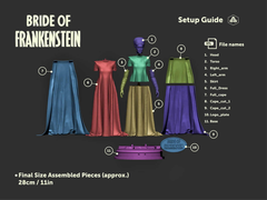 Bride of Frankenstein | Classic Movie Monsters | 3D Printer Model Files