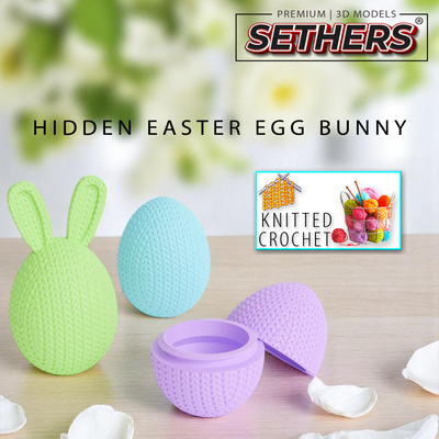 Bunny Easter Egg | Hidden Container | 3D Printer Model Files
