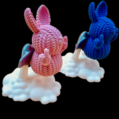 Bunny Rabbit with Jet Pack | Crochet Knitted | 3D Printer Model Files