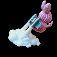 Bunny Rabbit with Jet Pack | Crochet Knitted | 3D Printer Model Files