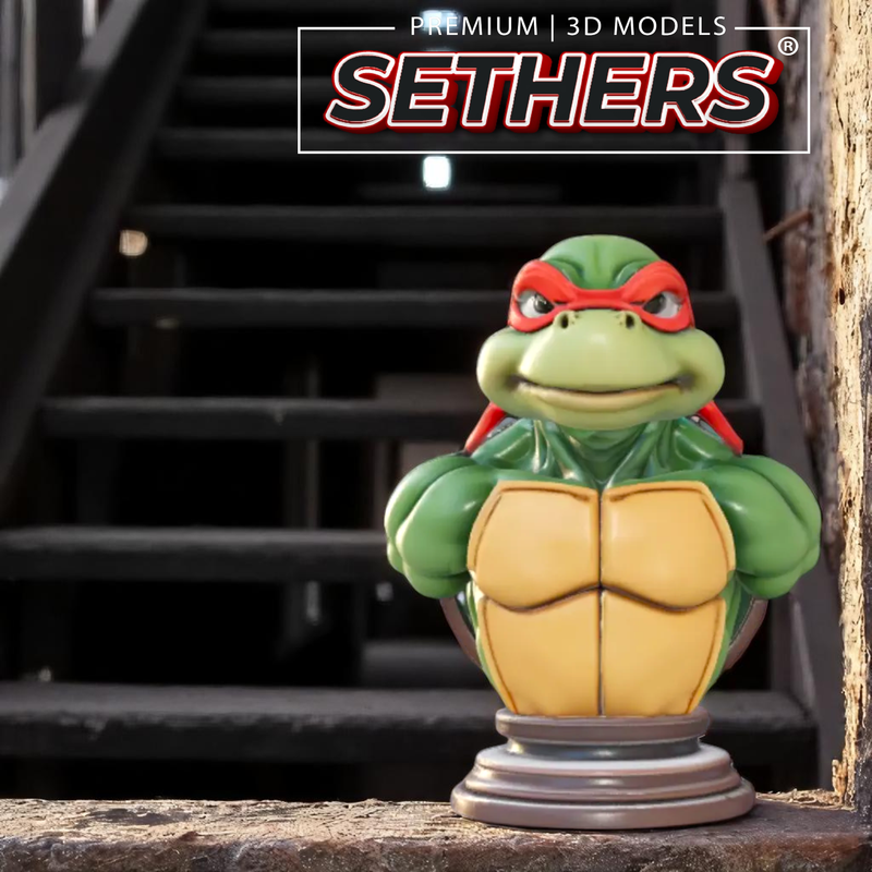 Bust v2 | TMNT Teenage Mutant Ninja Turtles | 3D Printer Model Files