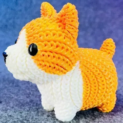 Corgi Puppy Dog | Crochet Knitted | 3D Printer Model Files