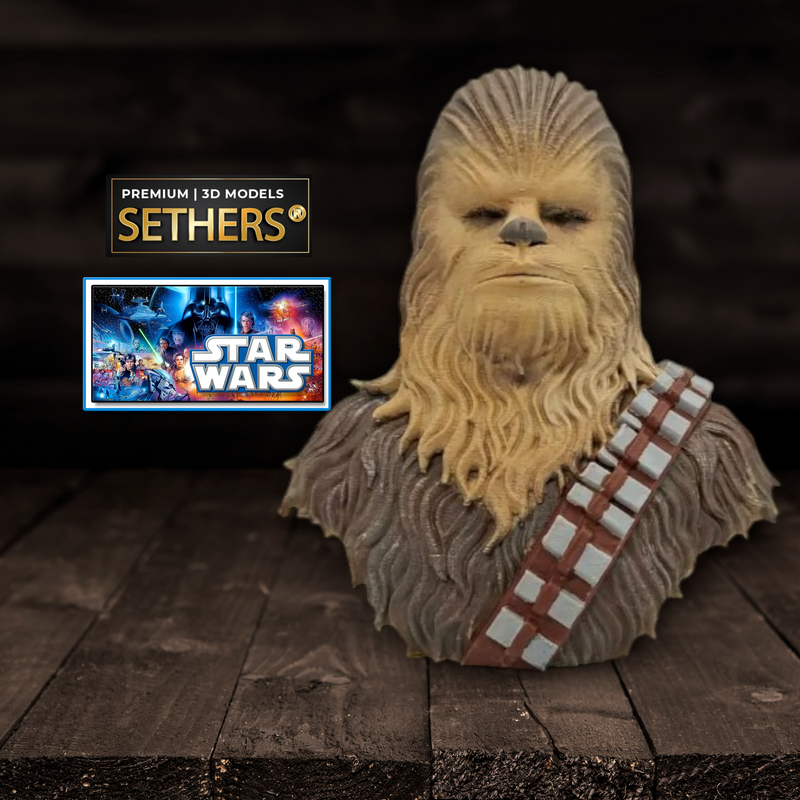 Chewbacca Wookiee Bust | Star Wars | 3D Printing Models
