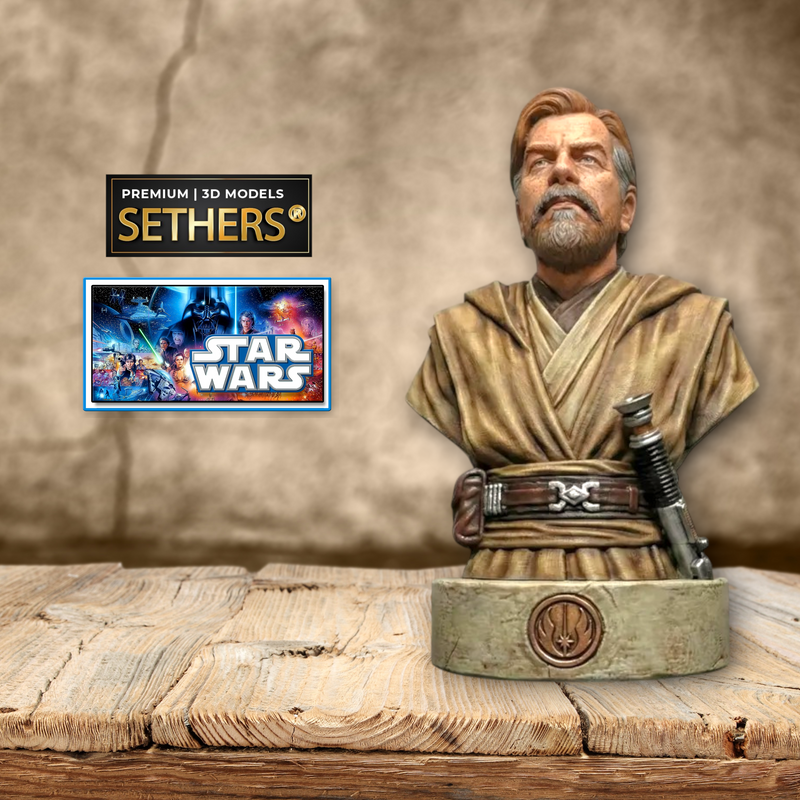 Obi-Wan Kenobi Bust | Star Wars | 3D Printing Models