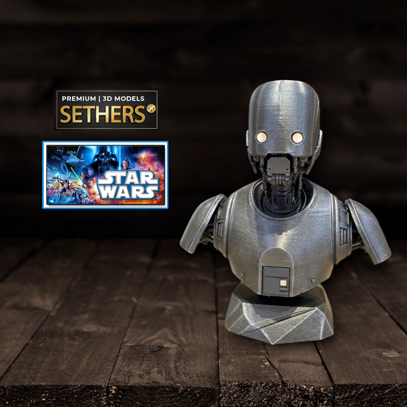 K-2SO Imperial Droid Bust | Star Wars | 3D Printing Models