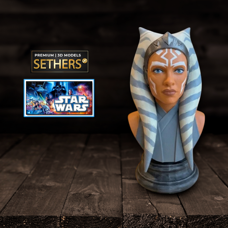 Ahsoka Tano Jedi Bust | Star Wars | 3D Printing Models