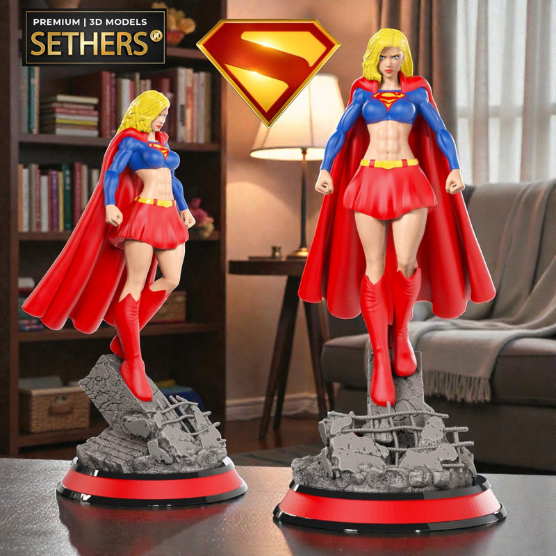 Supergirl Sculpture | James Gunn Superman | 3D Printing Models