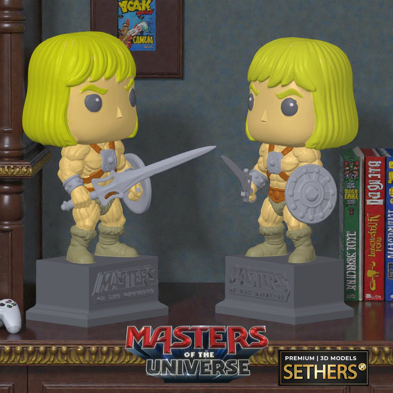 He-Man Chibi Sculpture | Masters of the Universe | 3D Printing Models