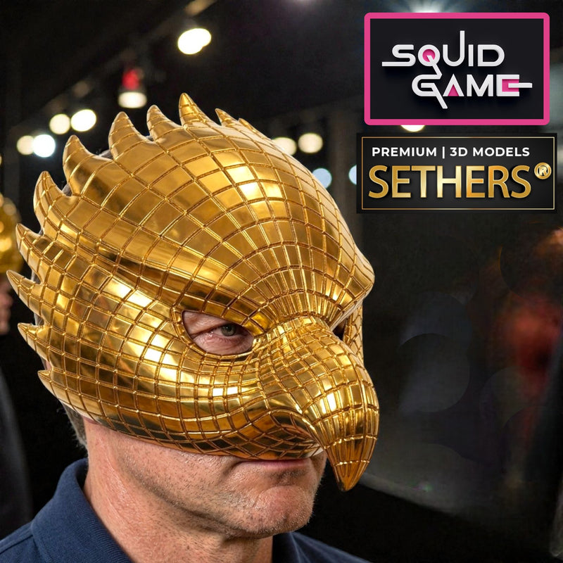 Squid Game Vip Eagle Mask | Move TV Props Cosplay | 3D Printing Models