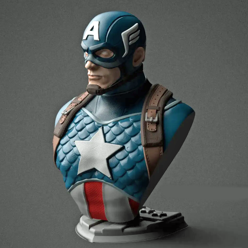 Captain America Bust | 3D Printer Model Files