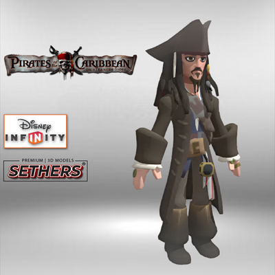 Captain Jack Sparrow | Disney Infinity | 3D Printer Model Files