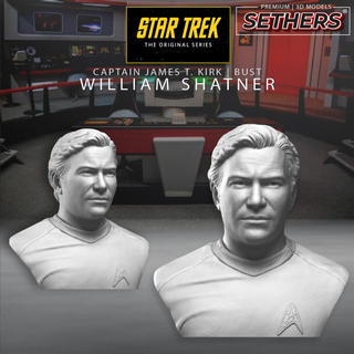 Captain Kirk Bust | Star Trek TV Show | 3D...