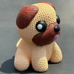 Capybara Pug Dog | Crochet Knitted | 3D Printer Model Files