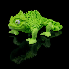 Chameleon with Display Base | Articulated | 3D Printer Model Files