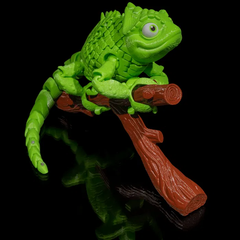 Chameleon with Display Base | Articulated | 3D Printer Model Files