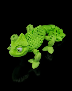 Chameleon with Display Base | Articulated | 3D Printer Model Files