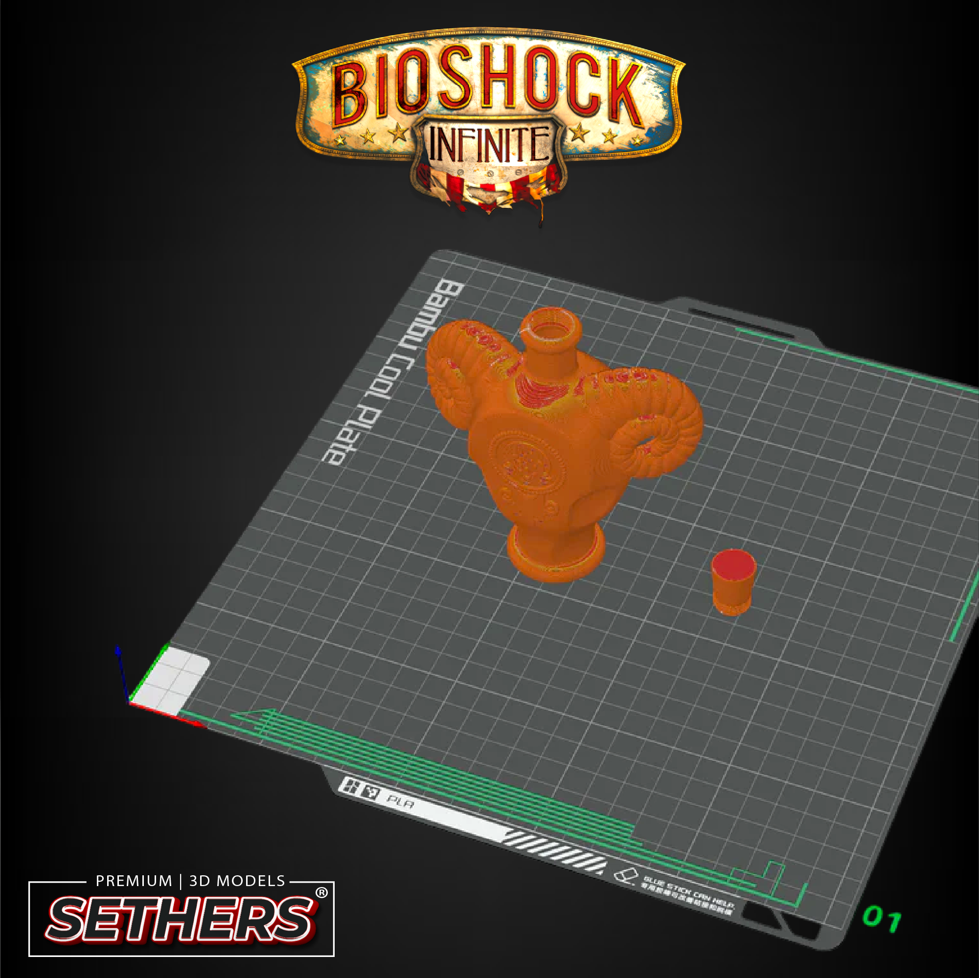 Bioshock Charge Charge | Vigor Potion | Bioshock Infinite | 3D Printer Model Files