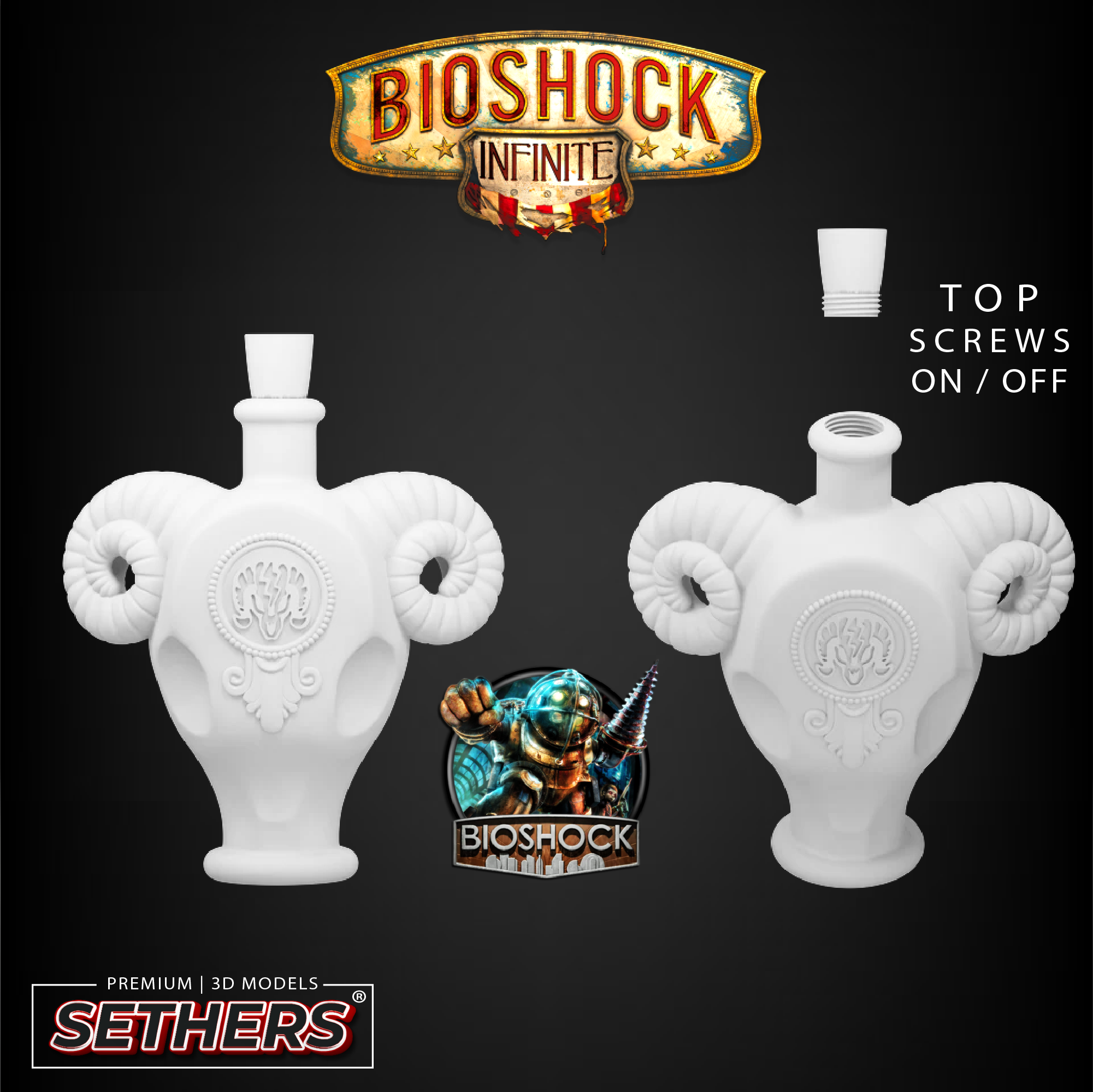 Bioshock Charge Charge | Vigor Potion | Bioshock Infinite | 3D Printer Model Files