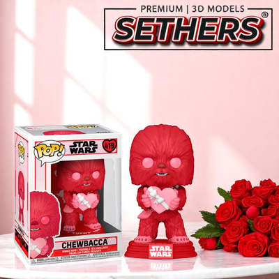 Chewbacca Valentines Day | Star Wars | POP Mini | 3D Printing Models