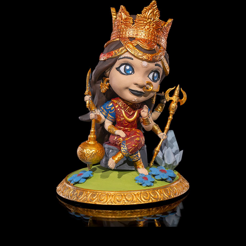 Chibi Durga- The Victorious Conqueror  | 3D Printer Model Files