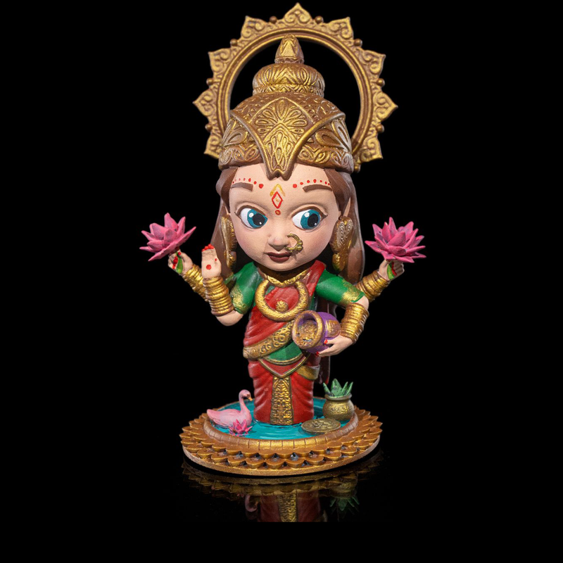 Chibi Lakshmi - Goddess of Wealth | 3D Print Model