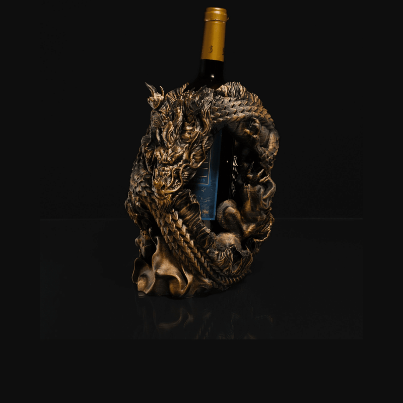 Chinese Dragon Wine Bottle Holder | 3D Printer Model Files