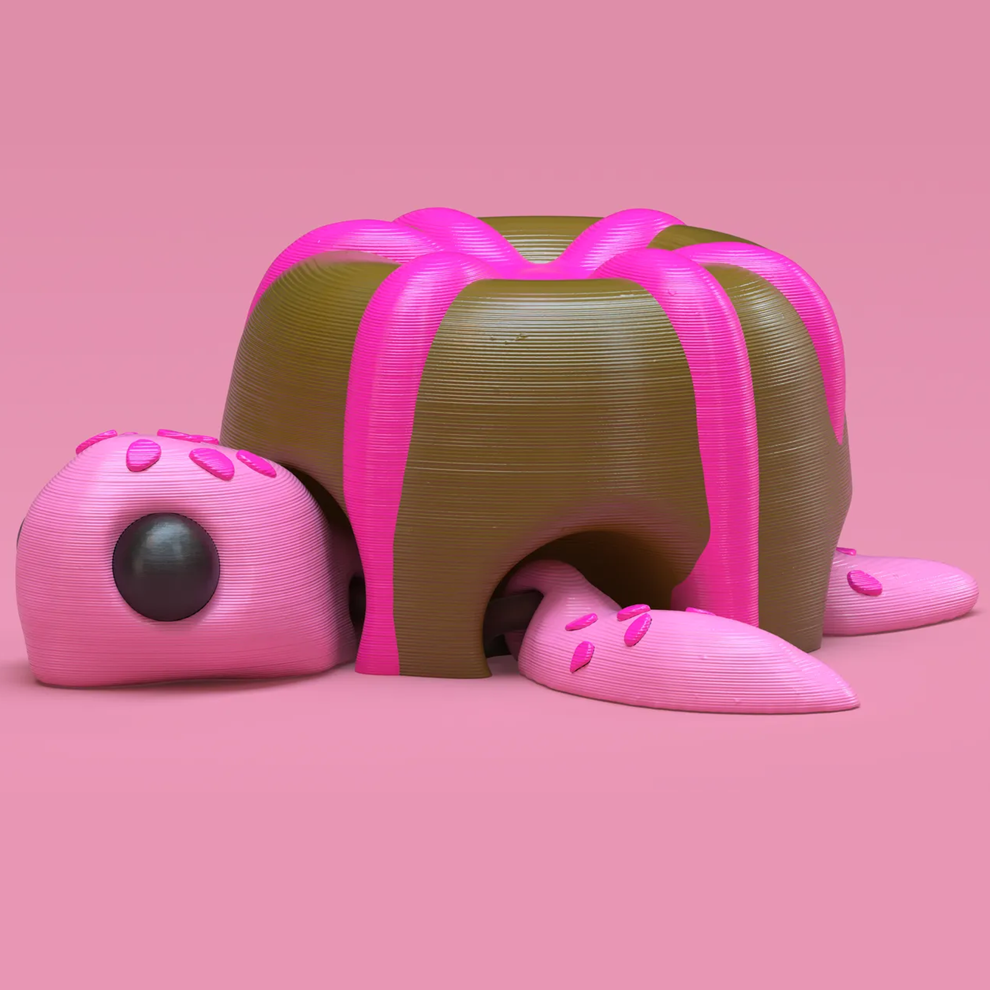 Chocolate Candy Turtle | Articulated Flexi | 3D Printer Model Files