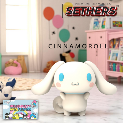 Cinnamoroll Happy | Hello Kitty Friends Sanrio | 3D Printing Models STL