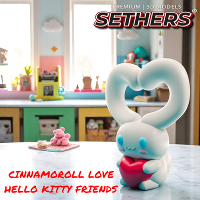 Cinnamoroll Love Heart | Hello Kitty Friends Sanrio | 3D Printing Models STL