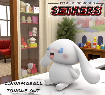 Cinnamoroll Tongue Out | Hello Kitty Friends Sanrio | 3D Printing Models STL