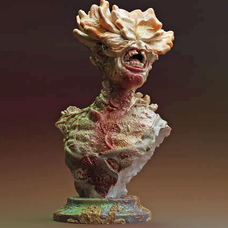 Clicker Zombie Bust | 3D Printer Model Files