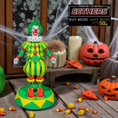 Circus Clown Kitchen Knife Holder | 3D Printer Model Files | Halloween Decorations