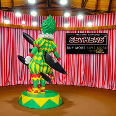 Circus Clown Kitchen Knife Holder | 3D Printer Model Files | Halloween Decorations