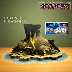 Complete Set | Yoda Hut Luke X-Wing | Diorama | 3D Printing Model