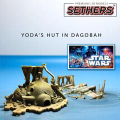 Complete Set | Yoda Hut Luke X-Wing | Diorama | 3D Printing Model