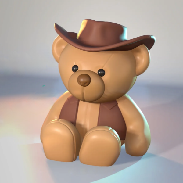 Cowboy Teddy Bear | 3D Printer Model Files