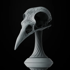 Crow Skull | 3D Printer Model Files
