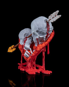 Cupid Skull Heart Figure | 3D Printer Model Files