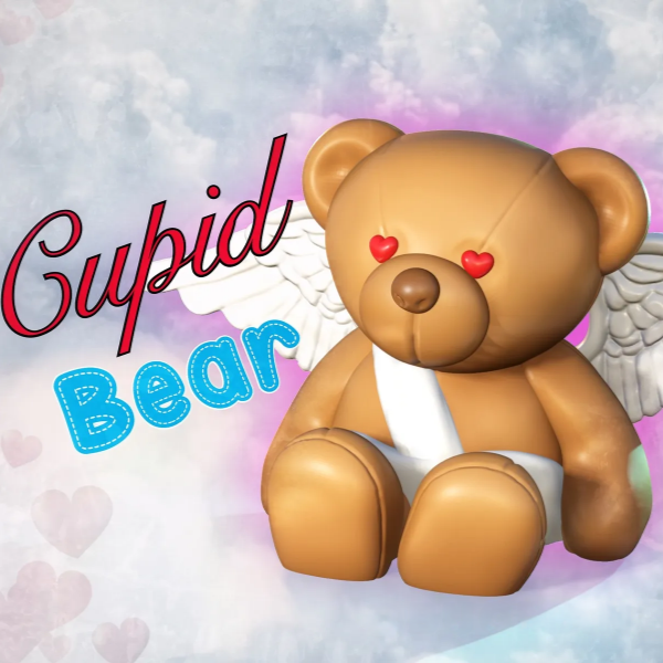 Cupid Teddy Bear | 3D Printer Model Files