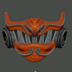 Cyber Samurai Mask v2 | 3D Print Model Files