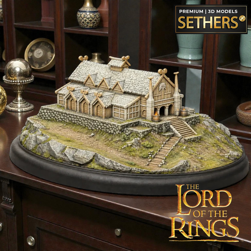 Golden Hall of Edoras Diorama | Lord of the Rings | 3D Printing Models