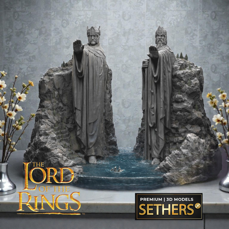 The Argonath Diorama | Lord of the Rings | 3D Printing Models